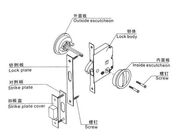 95视频在线观看网站95视频网RSL-602ET 移门拉门方形锁（带锁体钥匙）