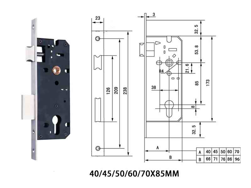 5085、6085锁体怎么选择